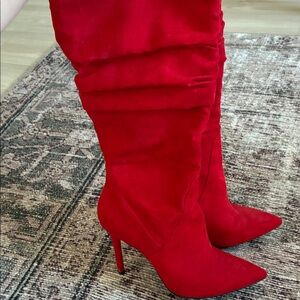 Jessica Simpson Red Heeled Boots